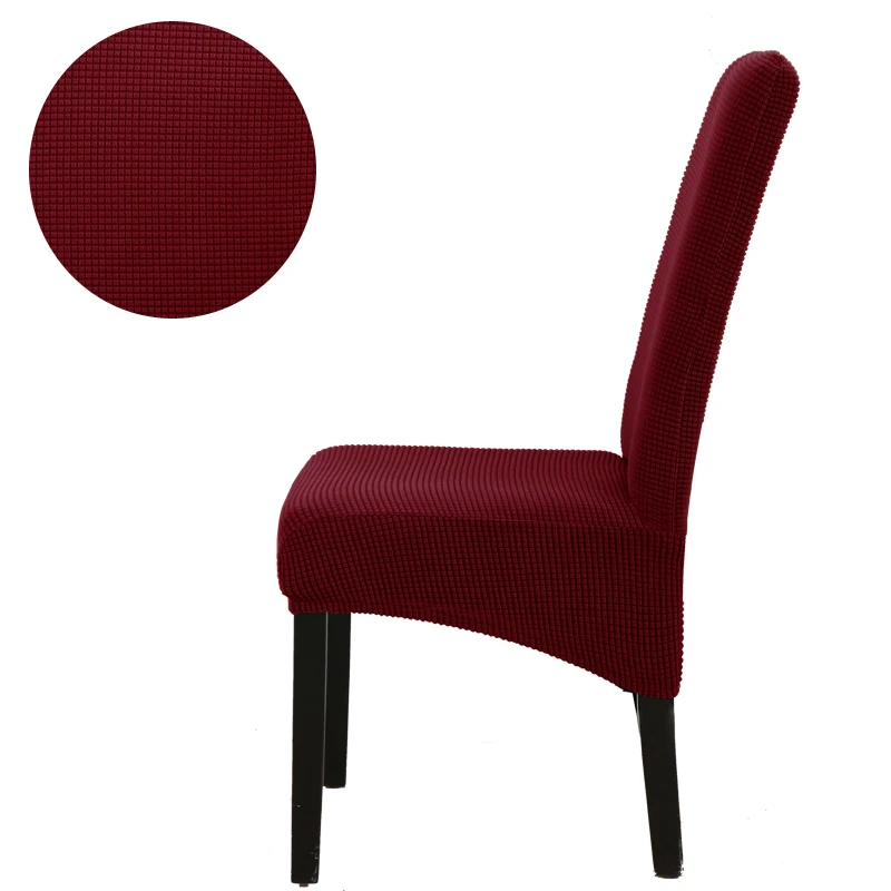 thick large size solid plush chair cover velvet stretch high king back Slipcovers for hotel Dining room living room home decor
