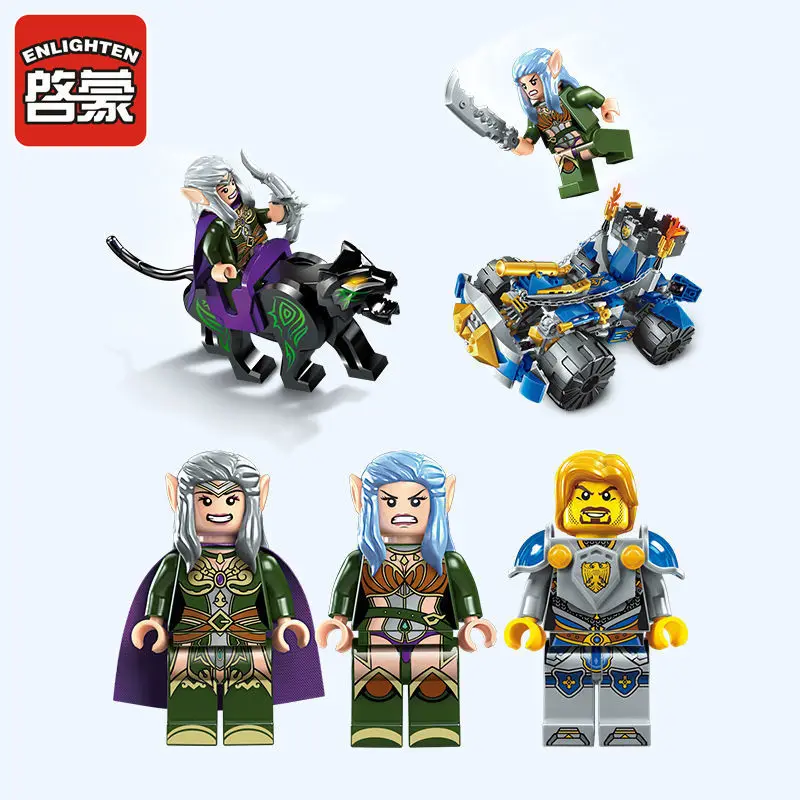 Просвещения Building Block войны of Glory замок рыцарей машины рыцарь 3 фигурки 372 шт.
