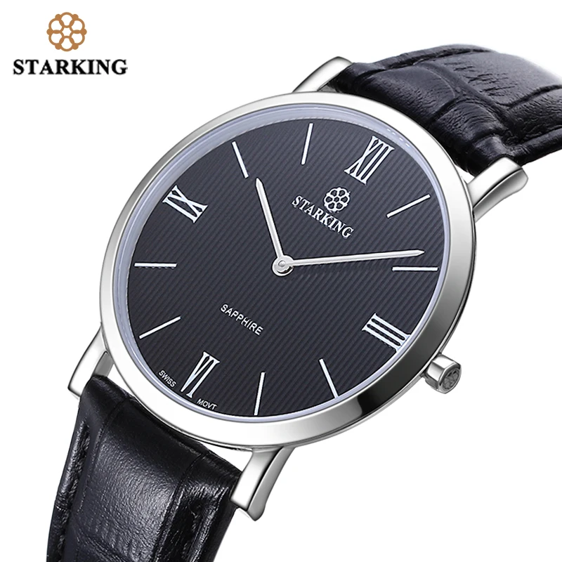 Часы STARKING Мужские кварцевые в японском стиле брендовые деловые наручные из