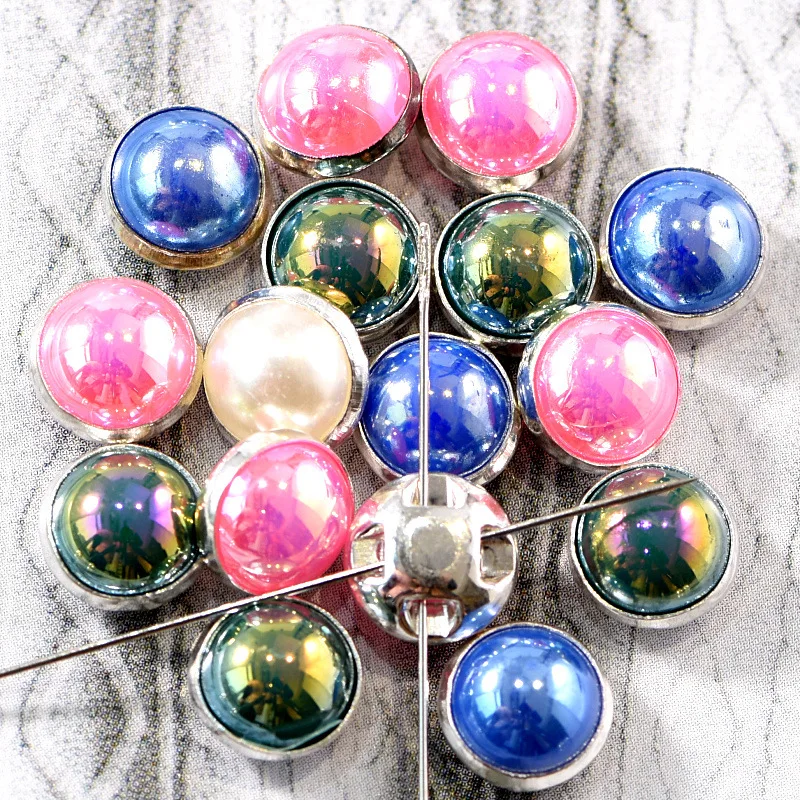 50PCS/Pack Plastic Resin Imitation Pearl Beads Hand Sewing Drill Clothing Decoration Accessories Handmade DIY Craft Supplies |