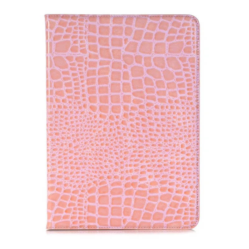 pink Чехол для samsung Galaxy Tab S 10,5 T800 T805, умный чехол, чехол для планшета, Роскошный чехол из крокодиловой кожи, тонкий чехол-подставка для сна - Цвет: pink