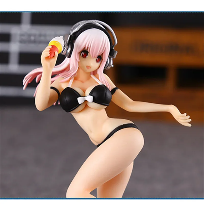 Аниме богиня Мегурине лука HATSUNE MIKU SUPERSONICO бикини ver. Волна ПВХ сексуальные Фигурки