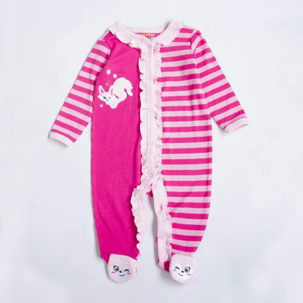 Новинка 2019 модный однобортный Детский комбинезон с круглым вырезом и длинными