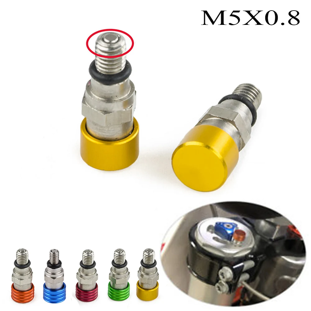 M5x0.8 вилка воздушный выпускной клапан для Suzuki DRZ250 DRZ400 RMZ250 RMZ450 RM60 RM80 RM85 RM100 RM125 RMX250 RMX450Z RMZ250 RMZ450