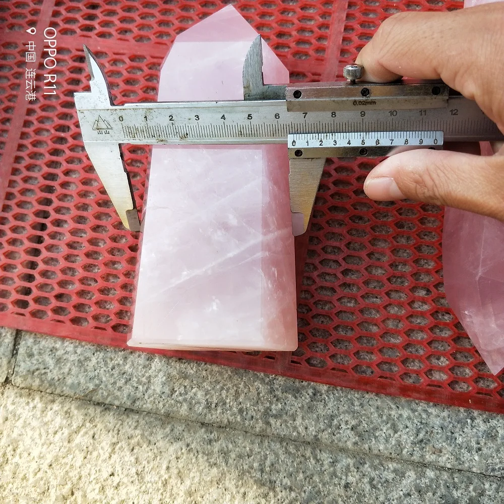 7 дюймов женский каменный стержень натуральный розовый кварц кристалл