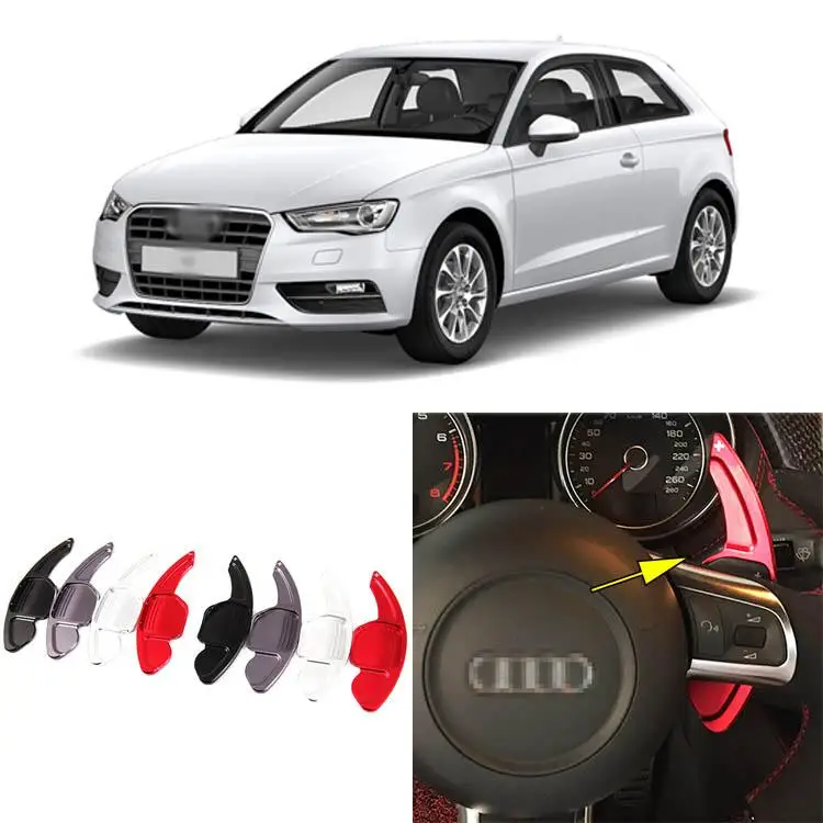 2pcs Alloy Add-On Steering Wheel DSG Paddle Shifters Extension For Audi A3 | Автомобили и мотоциклы