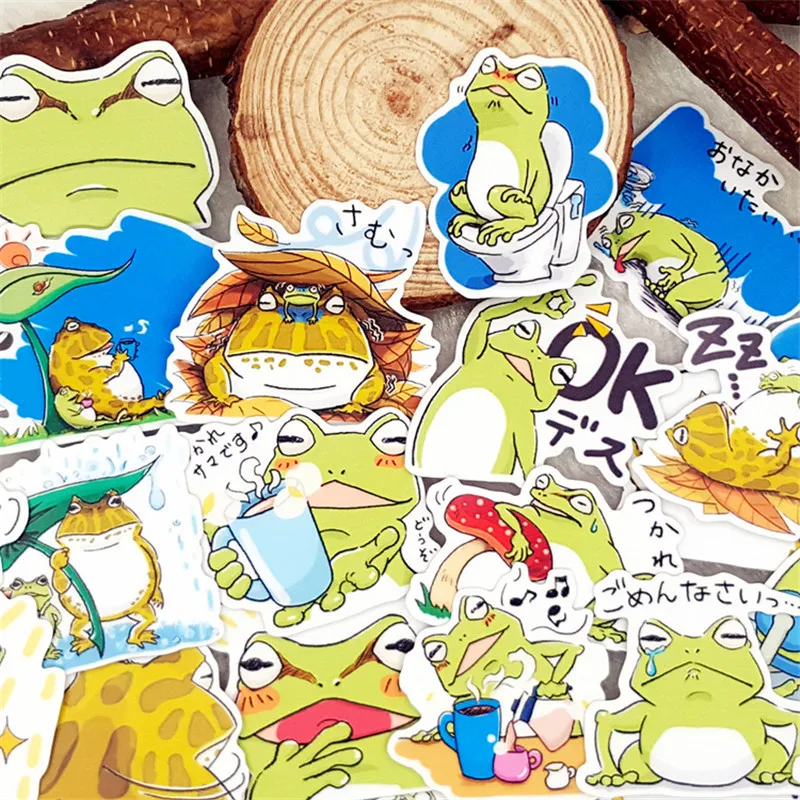 

50 Pcs Cute frog culture Stickers for Skateboard Bicycle Motorcycle Styling Decals Fashion Cool Sticker