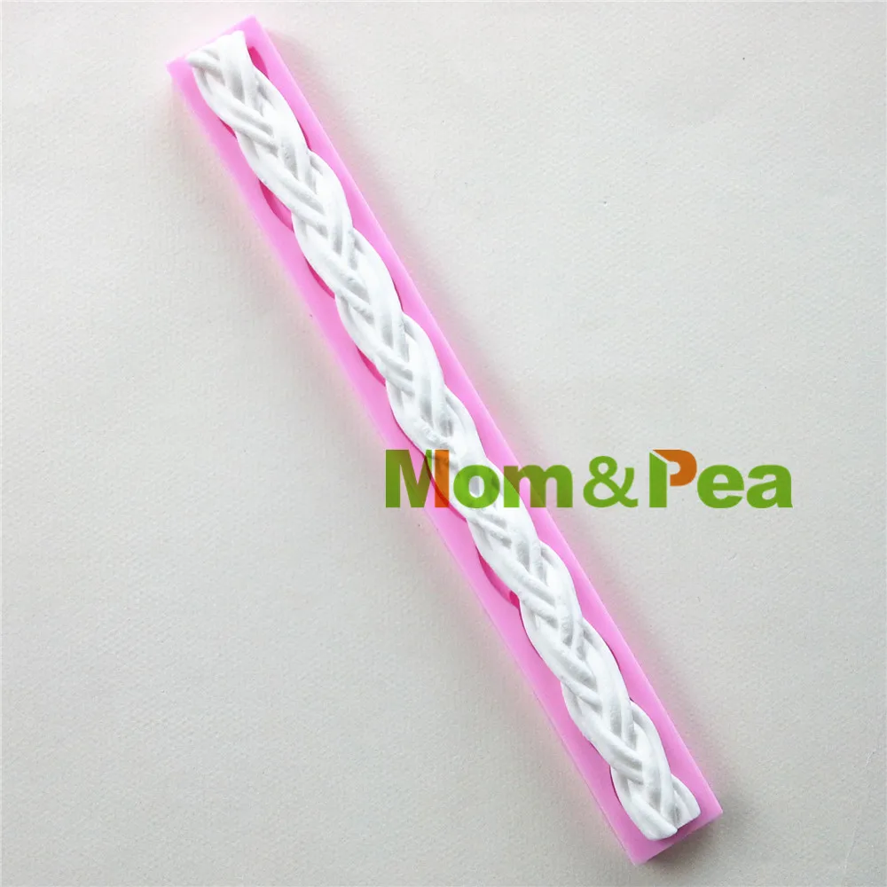 0961 Бесплатная доставка силиконовая плетеная веревка Mom &amp Pea украшение для торта