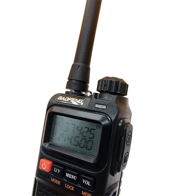 Baofeng UV-3R+ Plus Мини Портативная рация с зажимом, портативная UHF VHF двухсторонняя рация, радиоприемник PMR446, FM, радио Woki Toki, Япония