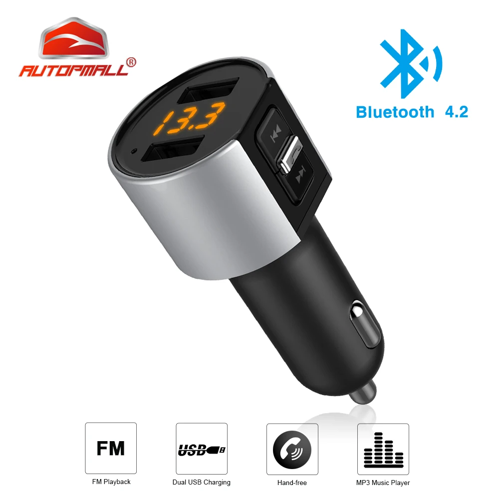 FM-трансмиттер автомобильный с поддержкой Bluetooth 5 В/3 4 А | Автомобили и мотоциклы