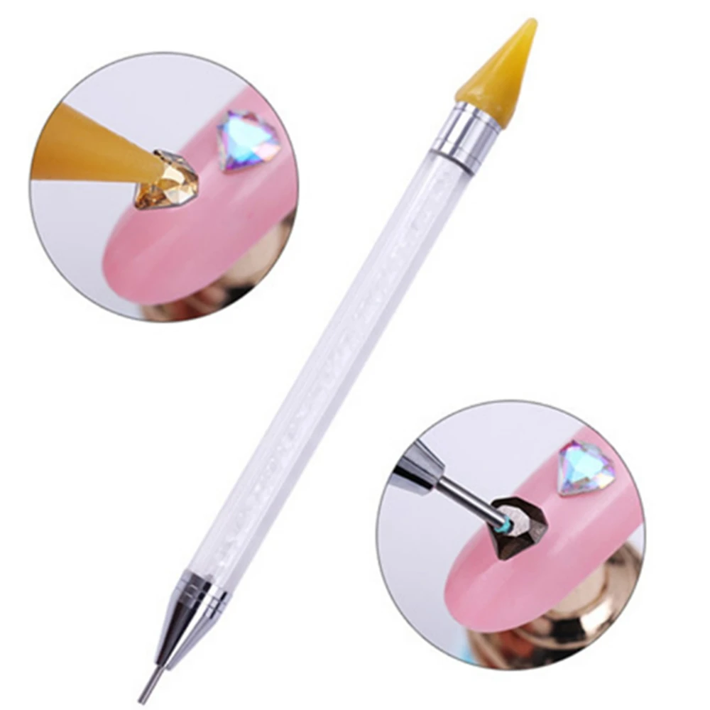 1 шт. двухсторонняя ручка гвоздики со стразами вощеный карандаш Хрустальный