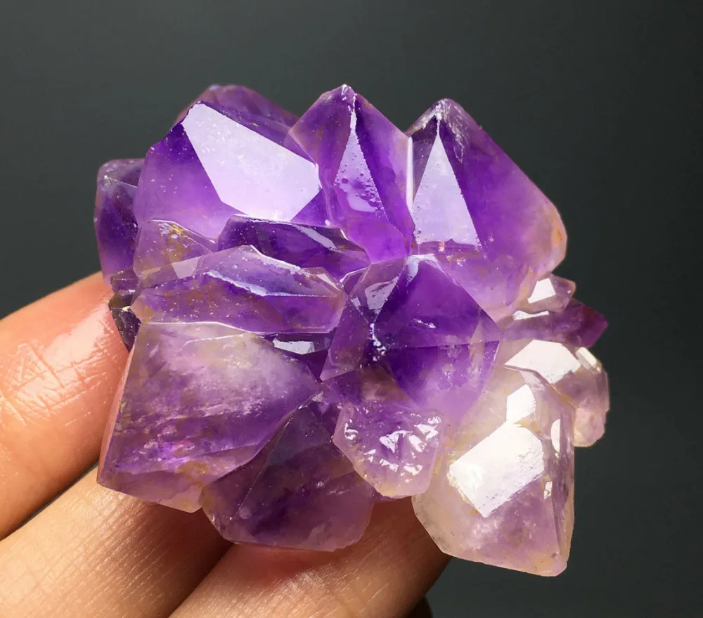 56 г сырой натуральный красивый аметист скелетный образец кристалла кварца