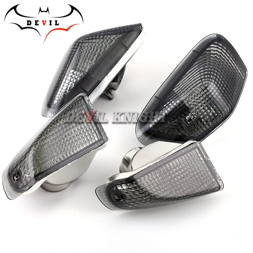 front rear smoke Для KAWASAKI ZZR 400 ZZR400 1990 1991 1992 Аксессуары для мотоциклов передний и задний указатели поворота Индикатор светильник лампа объектив - Цвет: front rear smoke