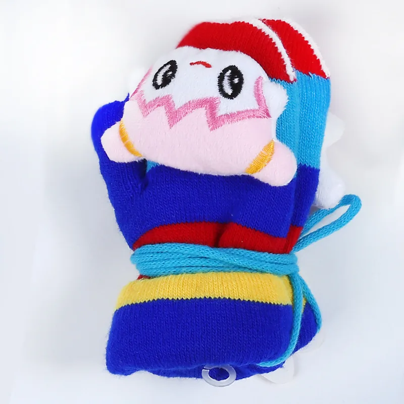 Новинка Детские перчатки с героями мультфильмов Милые зимние теплые варежки