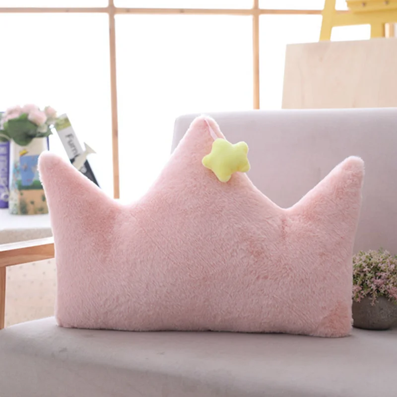 3 Sky Series Plush Toy Stuffed Soft Cartoon Moon Star Crown Heart-Shaped Plush Pillow Cute Sofa Cushion For Kids Birthday Gift - Color: 3