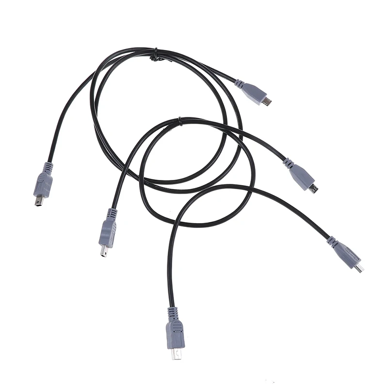 1 шт. 25/50/100 см Mini USB Тип B штекер к Micro 5 контактный конвертер OTG адаптер кабель