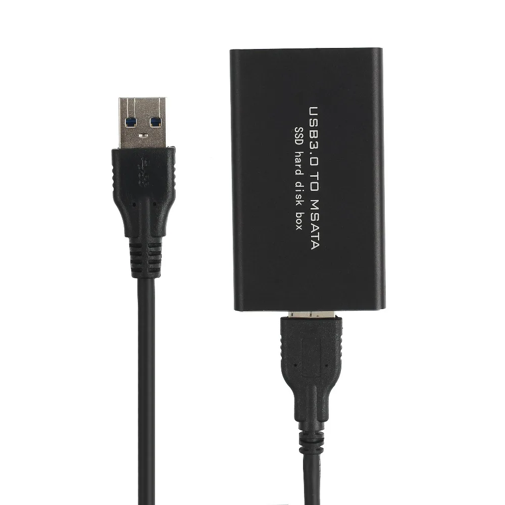 Портативный MSATA к USB 3 0 Корпус для жесткого диска SSD адаптер кабель чехол