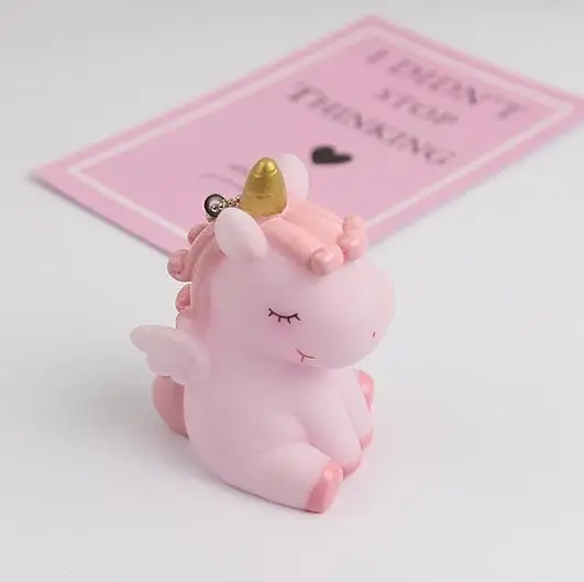 

Cartoon Animal Resin Craft Young girl unicorn pendant flatback cabochon For DIY Key chain bag accessories Embellishment