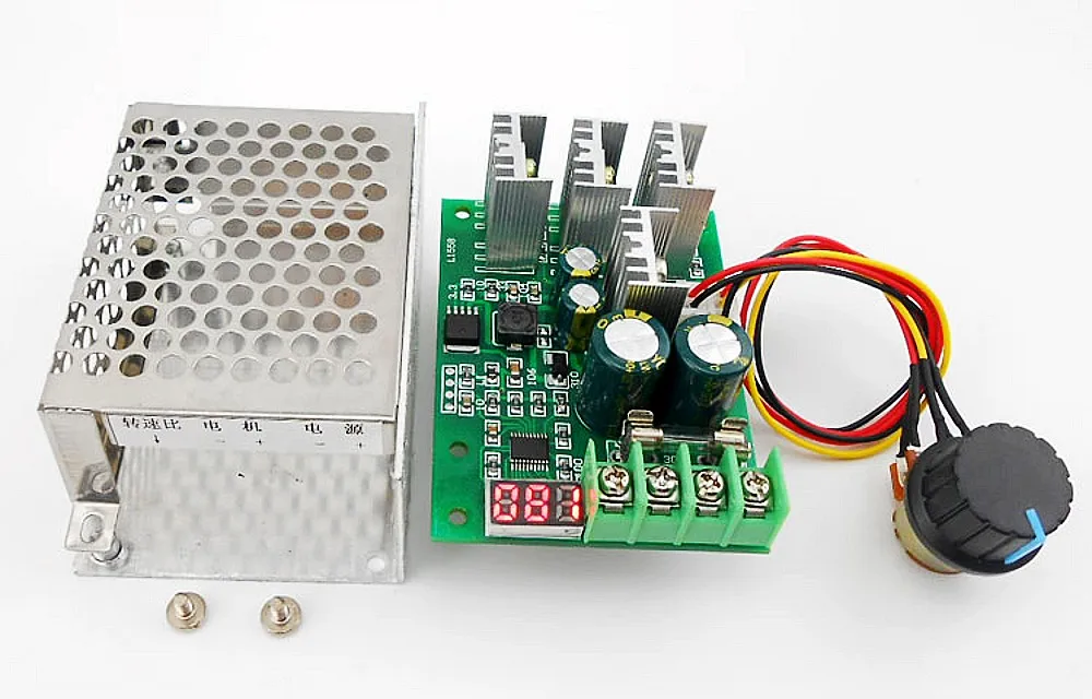 Цифровой дисплей 6 ~ 60V 12v 24v 36v 48v PWM контроллер скорости двигателя постоянного тока