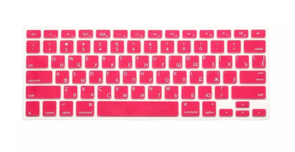 Протектор для клавиатуры с русскими буквами Macbook Air Pro Retina 13 &quot15&quot 17 &quot чехлы