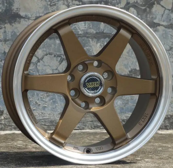 Реплика лучей TE37 15 дюймов 15x7 0 4x100 4x114 3 автомобильные литые диски|Диски колёсные| |