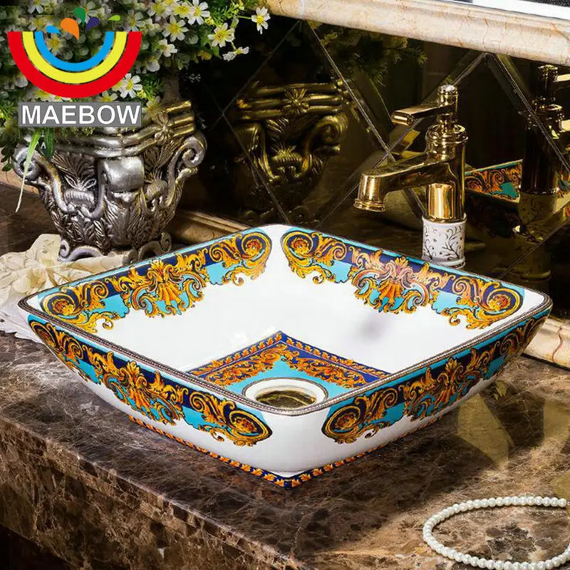 Керамическая квадратная кухонная раковина ручной работы в европейском