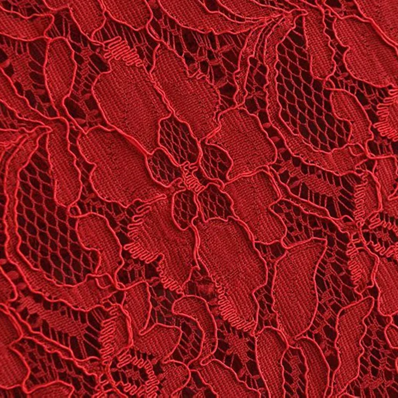 Винтаж chic blusas кружевные красные блузки женские топы и рубашки черного цвета без