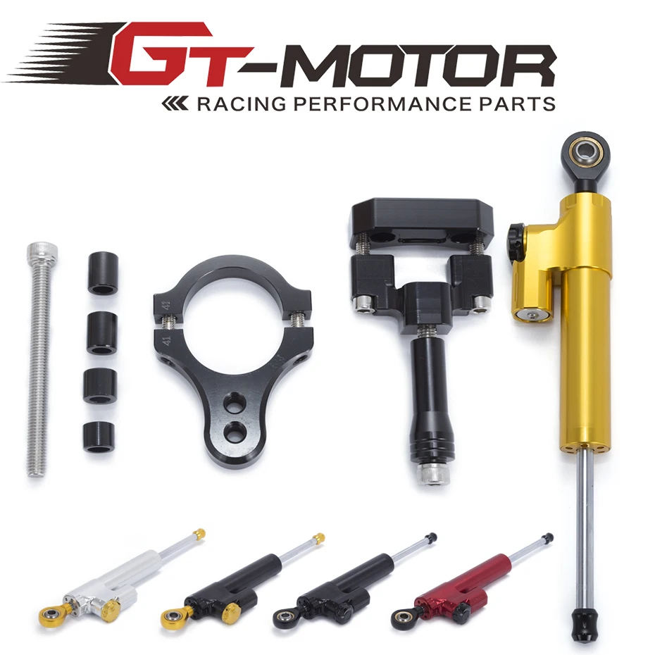 

GT Motor - Motorcycle CNC Damper Steering StabilizerLinear Reversed Safety Control+Bracket For Yamaha R3 2014 2015 2016 2017