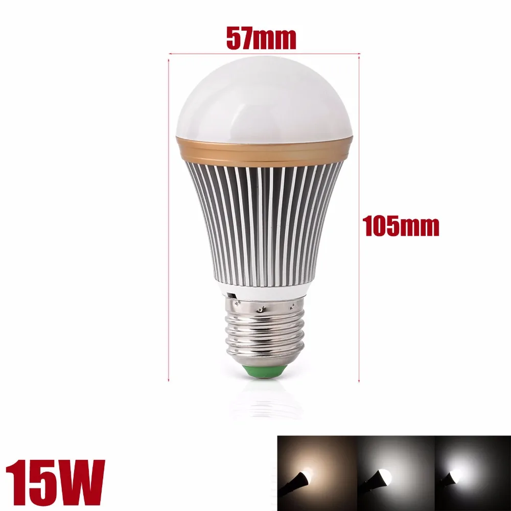 Светодиодный алюминиевый светильник с регулируемой яркостью E26 E27 9 15 21 110 220 В |