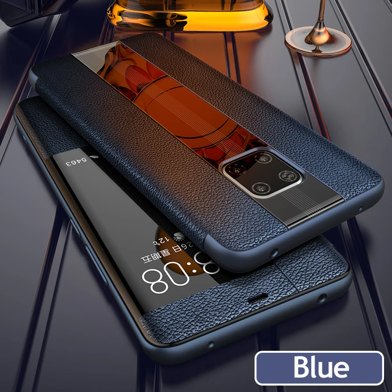 Mate 30 Роскошный чехол из натуральной кожи для huawei mate 20 pro чехол mate 20RS кожаный флип-чехол для huawei mate 20 X защитная крышка