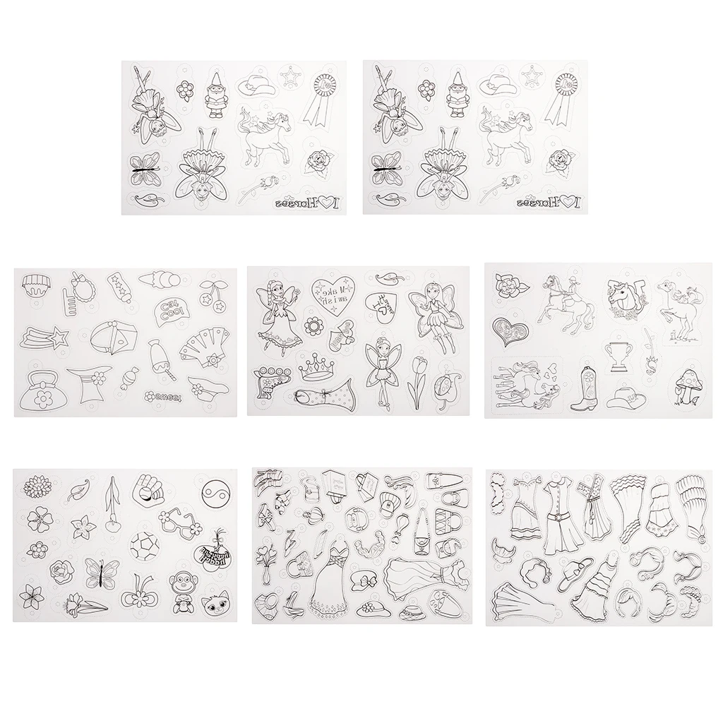 8 шт. Усадочные пластиковые листы|Украшение| |