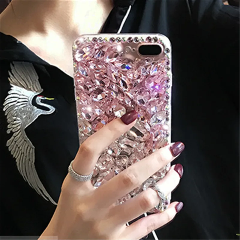 For Xiaomi A1 A2 lite Mi 8 redmi 6A Note 5 6 7 Pro Luxury Diamond rhinestone soft Phone case Bling Glitter Back Cover coque |
