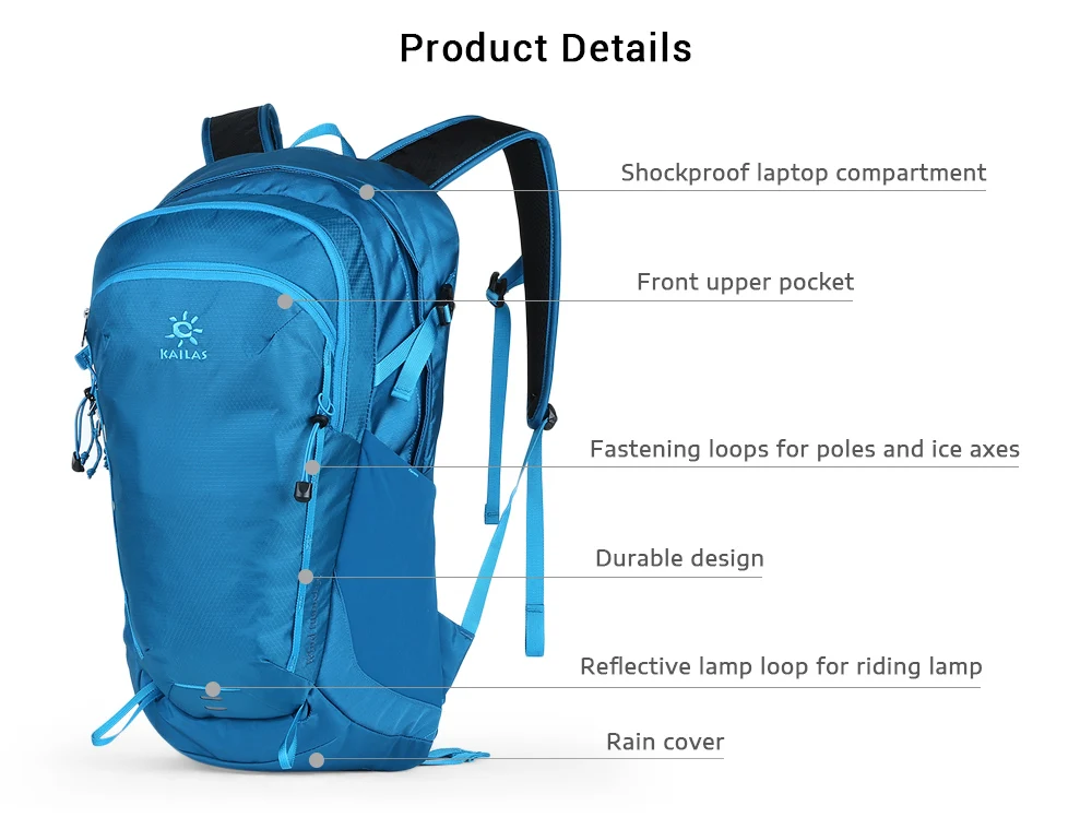 KAILAS 30L легкий походный рюкзак с дождевиком, ветровой тоннель, рюкзак для скалолазания из углеродного волокна, походная сумка для путешествий