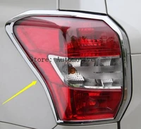abs chrome rear tail light lamp trim cover 2pcs for subaru forester 2013 2017