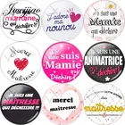 Ожерелье JWEIJIAO с надписью французский надпись Je Suis Une Maitresse, стеклянный кабошон, купол, спасибо, Maitresse для брелока, ожерелье сделай сам, подвески на заказ