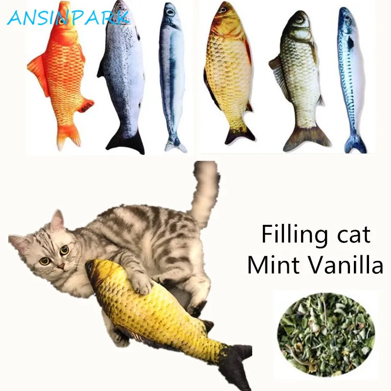 ANSINPARK креативная плюшевая 3D модель карпа игрушка в виде кота подарок милая