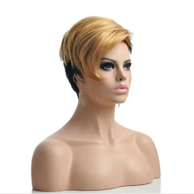 JOY &amp BEAUTY 10 &quotкороткий парик черный/золотой черный женский из натуральных прямых