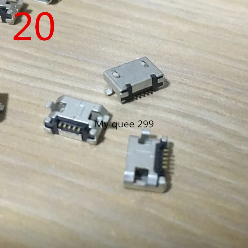 20 10PCS 24 models Micro usb connector Very common charging port for Lenovo Huawei ZTE Huawei and other brand mobile,tablet GPS - Color: 20 10PCS