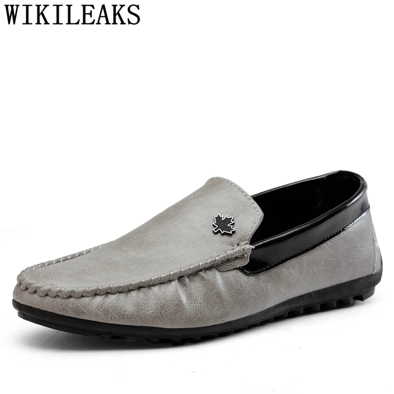 Мужские кожаные лоферы в британском стиле повседневная Роскошная Брендовая