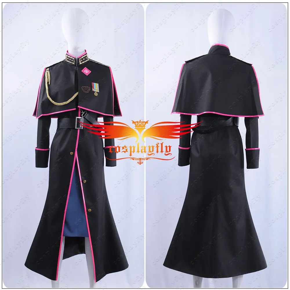 Anime Japanese Voice Actor Division Rap Battle Otome Tohoten Cosplay Costume Military Uniform Trench Jacket Armlet Halloween |