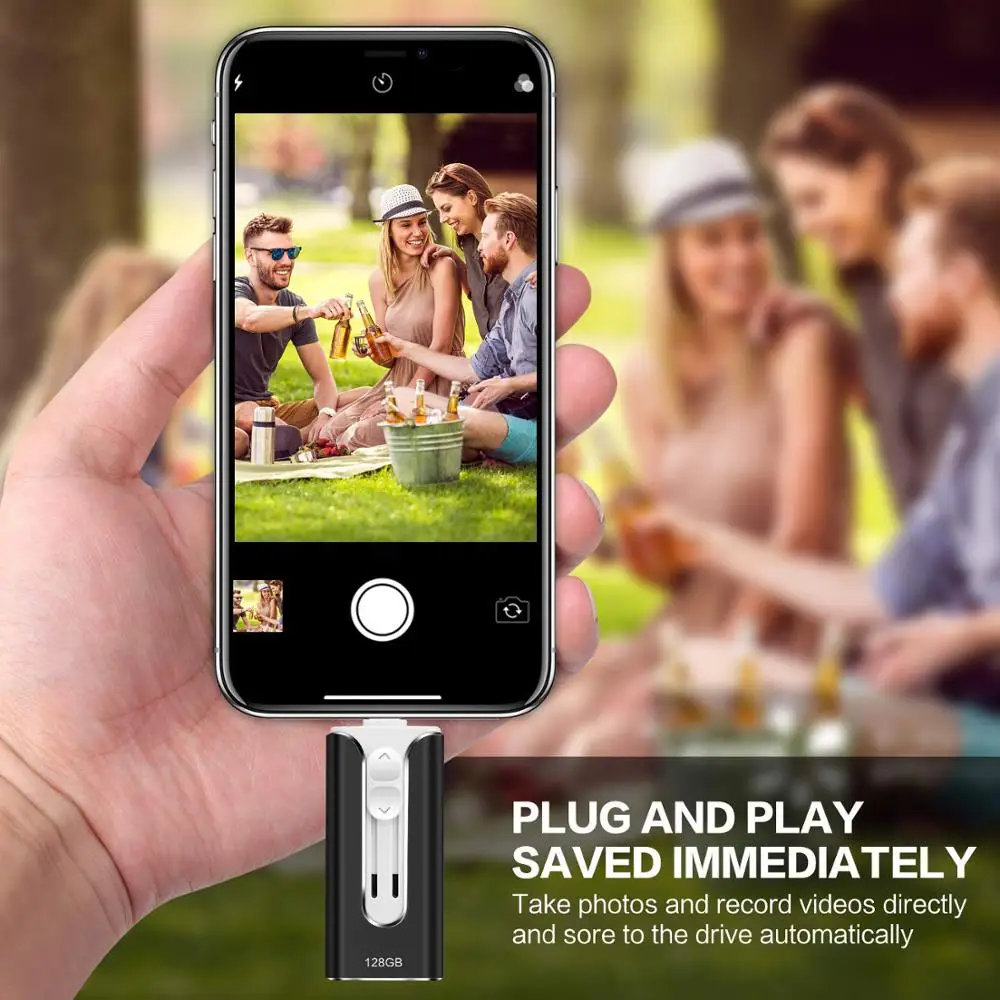 Флеш накопитель для iPhone 3 в 1 освещение флеш USB 0 Флешка 256 Гб карта памяти