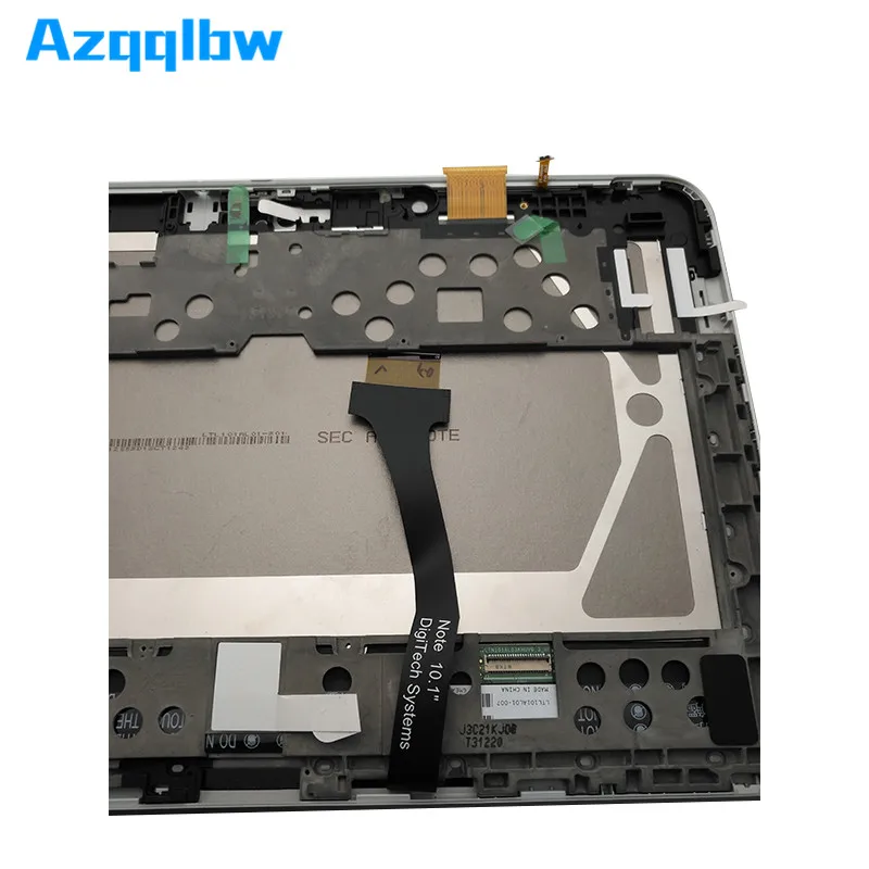 Azqqlbw 10 1 дюймов для ЖК-дисплея + сенсорный дигитайзер экран стекло Samsung Galaxy Tab N8000 N8010