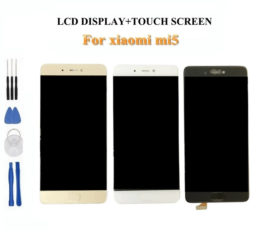ЖК дисплей + дигитайзер сенсорный экран в сборе для сотового телефона Xiaomi mi5 mi 5 15
