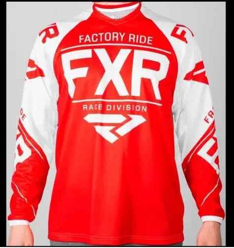 Бежевый Футболка FXR MTB для мотокросса MX BMX для гонок по бездорожью, мотогонок, футболка с длинным рукавом для Yamaha Moto GP, гоночная одежда, Черная майка - Цвет: Бежевый