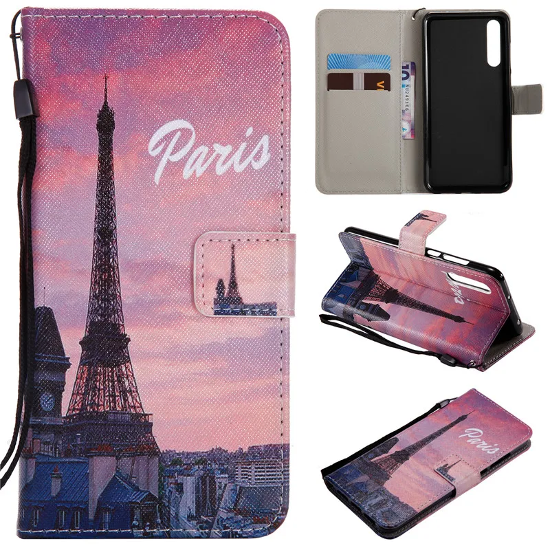 3D кожаный чехол-книжка для huawei mate 20 10 P30 P20 P10 Lite Pro X Plus Honor 8X 10lite Y9 Nova3i чехол-кошелек с подставкой для телефона