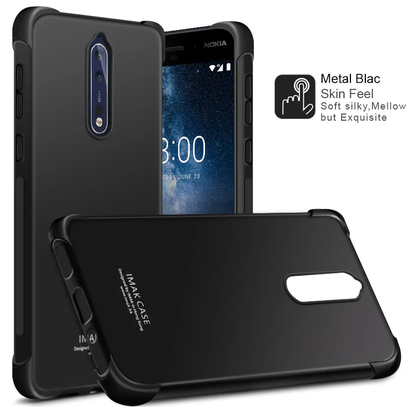 Airbag version For Nokia 8 Case with Screen Protector IMAK Soft TPU silicone Back Cover Nokia8 full edge coverage | Мобильные