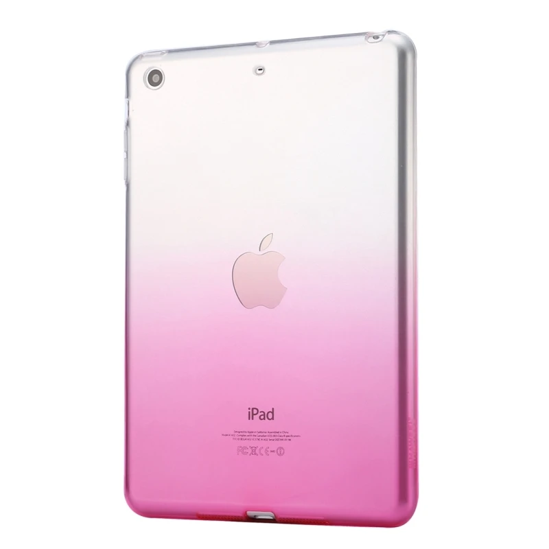 Чехол для iPad Pro 9 7 дюйма Прозрачный градиентный цветной чехол прозрачный защитный