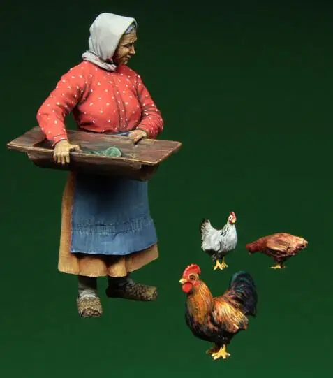 1/35 смоляные фигурки старых женщин модельные наборы