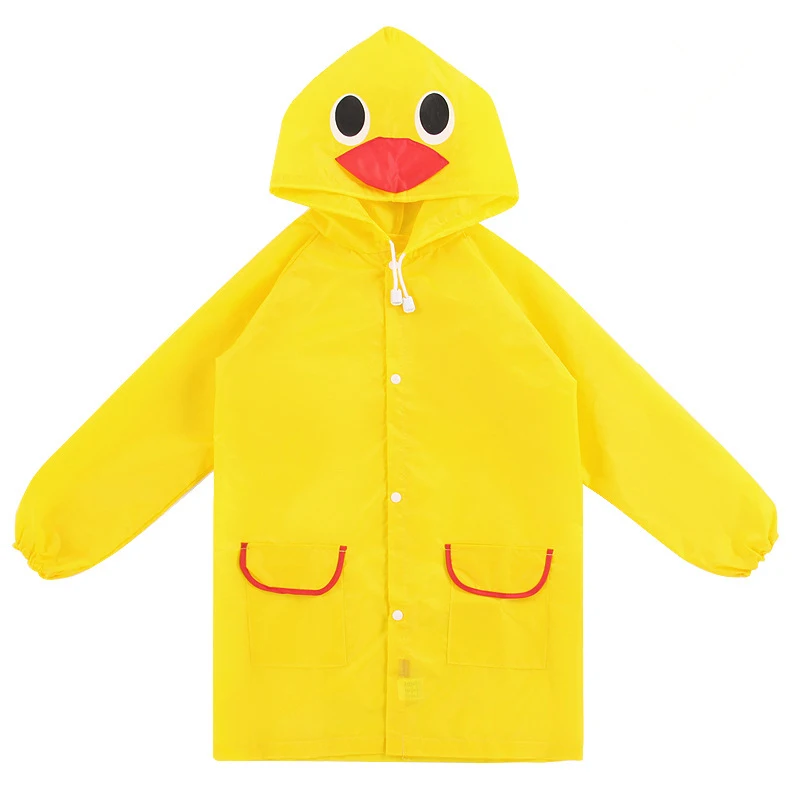 Yellow Keconutbear/водонепроницаемый детский плащ с рисунком животных; плащ-дождевик с милым кроликом для малышей; плащ-дождевик для студентов; детская одежда для дождливой погоды - Цвет: Yellow