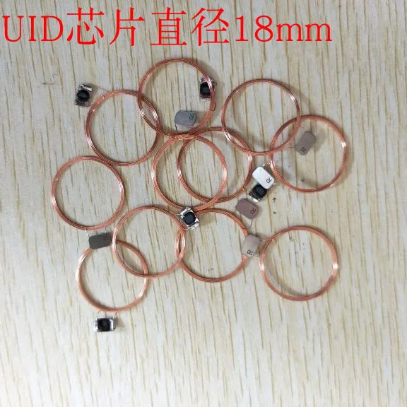 Диаметр 18 мм UID чип COB и антенны 13 56 МГц IC антенна теги 10 шт./лот|RFID бирки карты| |